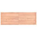 vidaXL Stolová doska svetlohnedá 180x60x(2-4)cm ošetrený masív hrany