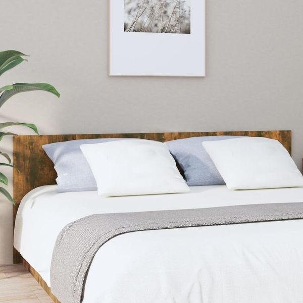 vidaXL Čelo postele dymový dub 200x1,5x80 cm spracované drevo