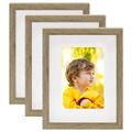 vidaXL 3D fotorámiky 3 ks, prírodné 20x25 cm na fotku 13x18 cm