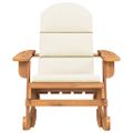vidaXL Adirondack Hojdacie kreslo s vankúšmi masívne akáciové drevo