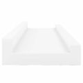 vidaXL Poličky na zarámované obrázky 2 ks biele 40x9x3 cm MDF