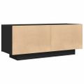 vidaXL TV skrinka čierna 100x35x40 cm spracované drevo