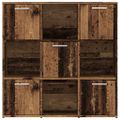 vidaXL Knižnica staré drevo 90x28x90 cm kompozitné drevo