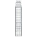 vidaXL Oblúkové gabionové koše 11 ks 200x30x140/160 cm pozink. železo