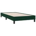 vidaXL Rám postele bez matraca Tmavo zelená 100x210 cm Zamat