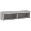 vidaXL TV skrinky s LED svetlami 2 ks betónové sivé 60x30x30 cm