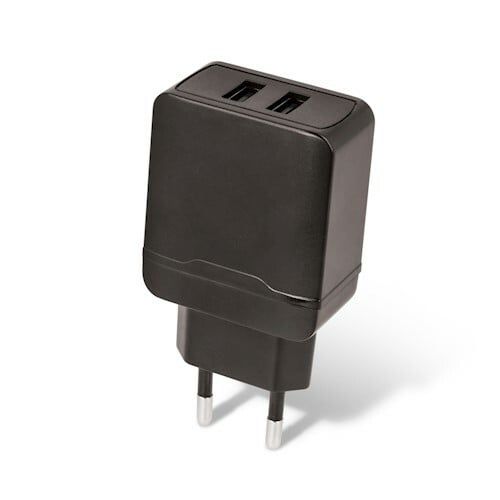 Maxlife Sieťová nabíjačka MXTC-02 2xUSB Fast Charge 2.4A, čierna