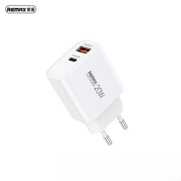 Remax kiddy sieries 20W wall charger RP-U120 usb/usb-c white