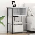 vidaXL Nočný stolík Sivý Sonoma 55 x 31 x 76 cm Kompozitné drevo