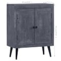 vidaXL Komoda z masívneho mangovníkového dreva 60x30x76 cm