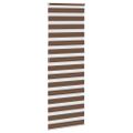 vidaXL Zebra roleta hnedá 75x200 cm šírka látky 70,9 cm polyester