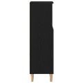 vidaXL Kúpeľňový kabinet Čierny dub 30 x 30 x 100 cm Kompozitné drevo
