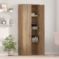vidaXL Highboard 70 x 33.5 x 180 cm Kompozitné drevo Remeselný dub