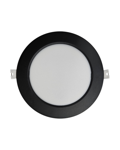 Q-52M LED panel 12W 1200lm 4000K čierny - kruhový vstavaný Qtec