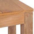vidaXL Konzolový stolík z teakového dreva prírodná úprava 110x35x76 cm
