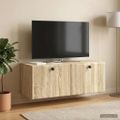 vidaXL Nástenná TV skrinka 78,5 x 31 x 30 cm Dub sonoma