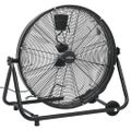 vidaXL Priemyselný bubnový ventilátor 60 cm 172,5 W, čierny