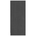vidaXL Komoda sivá 70x33x76 cm masívne borovicové drevo