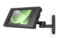 Compulocks Apex Galaxy Tab Active 3/5 8" Apex Enclosure Swing Wall Mount - Montážna súprava (kryt) - odkrytá predná/zadná kamera a senzory - pre tablet - hojdačka - kov - čierna - montáž na stenu - pre Samsung Galaxy Tab Active3, Tab Active5