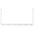 vidaXL Regál na krbové drevo 300x25x150 cm, pozinkovaná oceľ