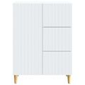 vidaXL Servírovacia skriňa Biela 66 x 34,5 x 90 cm Kompozitné drevo