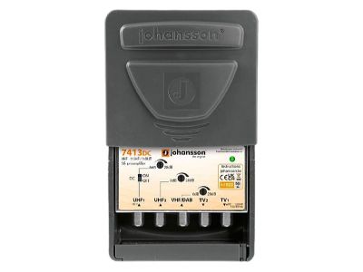Johansson zos. 7413DC (1xVHF/2x UHF, 2xvýst, G20/28dB, 106 dBµV) 5G LTE