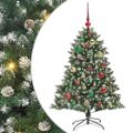 vidaXL Umelý vianočný stromček Zelená 120 cm PVC, plast a oceľ