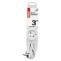 Prodlužovací kabel EMOS P0313 / 3 m / 3 zásuvky / biely / PVC / 1 mm2