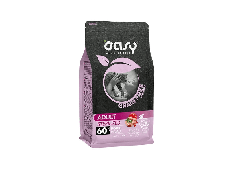 OADGCASM0030 Oasy Grain free Sterilized Pork 0,3kg