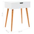 vidaXL Toaletný stolík so zrkadlom MDF 60x40x75 cm