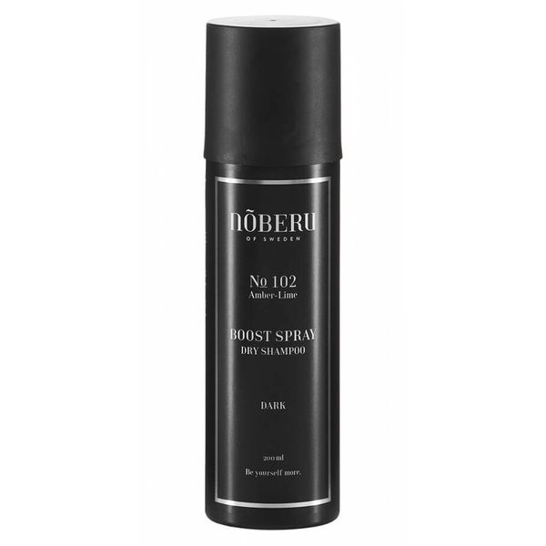 Suchý šampón a matný púder ve spreji NOBERU Boost spray dry shampoo Dark 200 ml