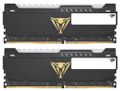 PATRIOT Viper Steel RGB 16GB DDR4 3600MHz / DIMM / CL18 / 1,35V / Heatshield / KIT 2x 8GB Operacní pamet, DDR4, 16GB (2x 8GB kit), 3600MHz, DIMM, CL18, 1,35V, RGB podsvícení, chladic, cerná