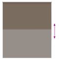 vidaXL Roleta zatemnenie Coffee 135x130 cm Šírka látky 131,6 cm