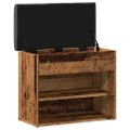 vidaXL Lavička na topánky Old Wood 62x32x50 cm Engineered Wood