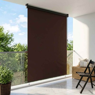 vidaXL Roleta Hnedá 120 x 250 cm Textil a hliník