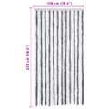 vidaXL Záves proti hmyzu, sivý a biely 100x220 cm, ženilka