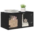 vidaXL Nástenná skrinka 68 x 37 x 35 cm Kompozitné drevo Čierny dub