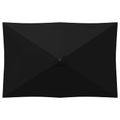 vidaXL Záhradný slnečník 200 x 300 cm Polyester Obdĺžnikový Čierna