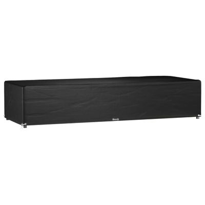 vidaXL Kryt na lehátko 12 očiek 205x75x40 cm polyetylén