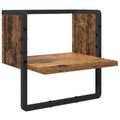 vidaXL Sada nástenných políc 6 ks Staré drevo 100 x 25 x 30 cm