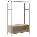 vidaXL Vešiak na oblečenie Hnedý dub 100 x 44 x 160 cm