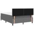 vidaXL Posteľ s pružinovým rámom Svetlo šedá a biela 140 x 190 cm
