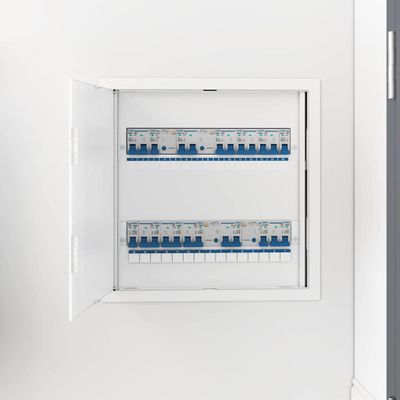 vidaXL Prístupové dosky Biela 40 x 40 cm ABS plast