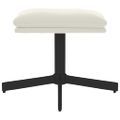 vidaXL Podnožka krémovo-biela 60x60x36 cm zamatová