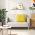vidaXL Poduška na chrbát Svetložltá 60 x 19 x 50 cm látka