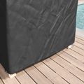 vidaXL Pokrývka na ležadlá Jednofarebný Čierna 205 x 100 x 70 cm látka