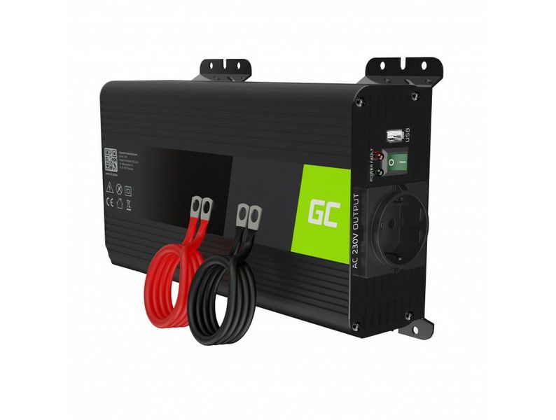 Green Cell INVGC16 automobilový menič napätia PRO 12V to 230V, 500W/1000W