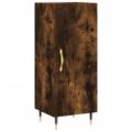 vidaXL Komoda dymový dub 34,5x34x90 cm spracované drevo