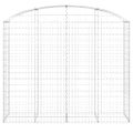vidaXL Oblúkový gabionový kôš 200x50x160/180 cm pozinkované železo