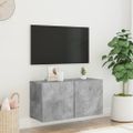 vidaXL TV skrinka nástenná betónovo sivá 80x30x41 cm